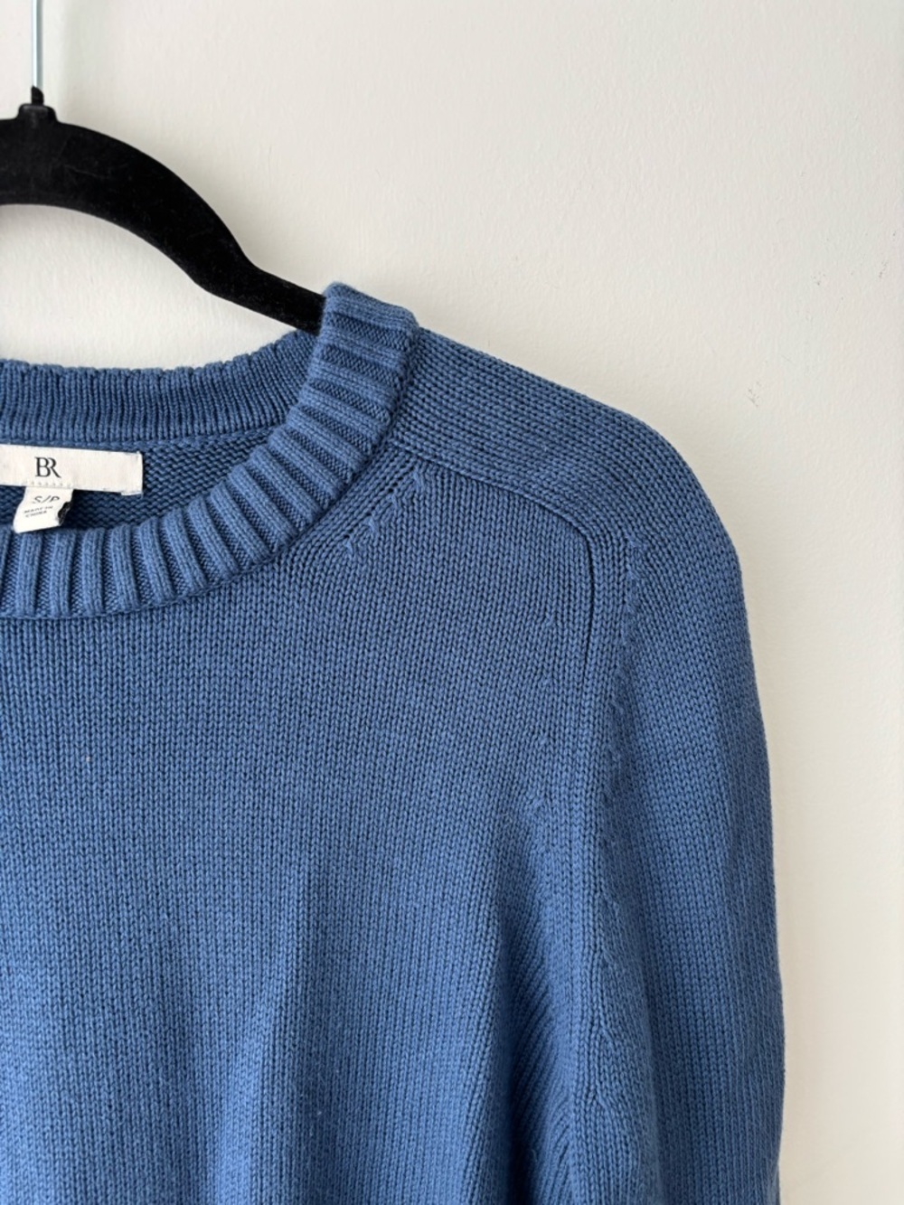 Banana Republic Cotton Silk Sweater Grey Cropped Crewneck Minimalist - Picture 2 of 8
